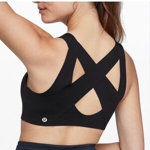 Lululemon athletica Black Crisscross Sports Bra
